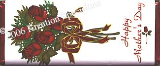 Mother's Day Rose Bouquet Candy Bar Wrapper